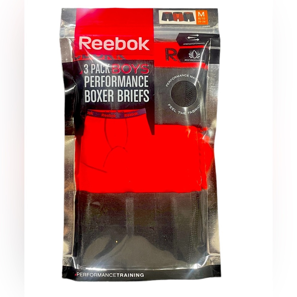 Reebok Boys Performance Briefs NWOT